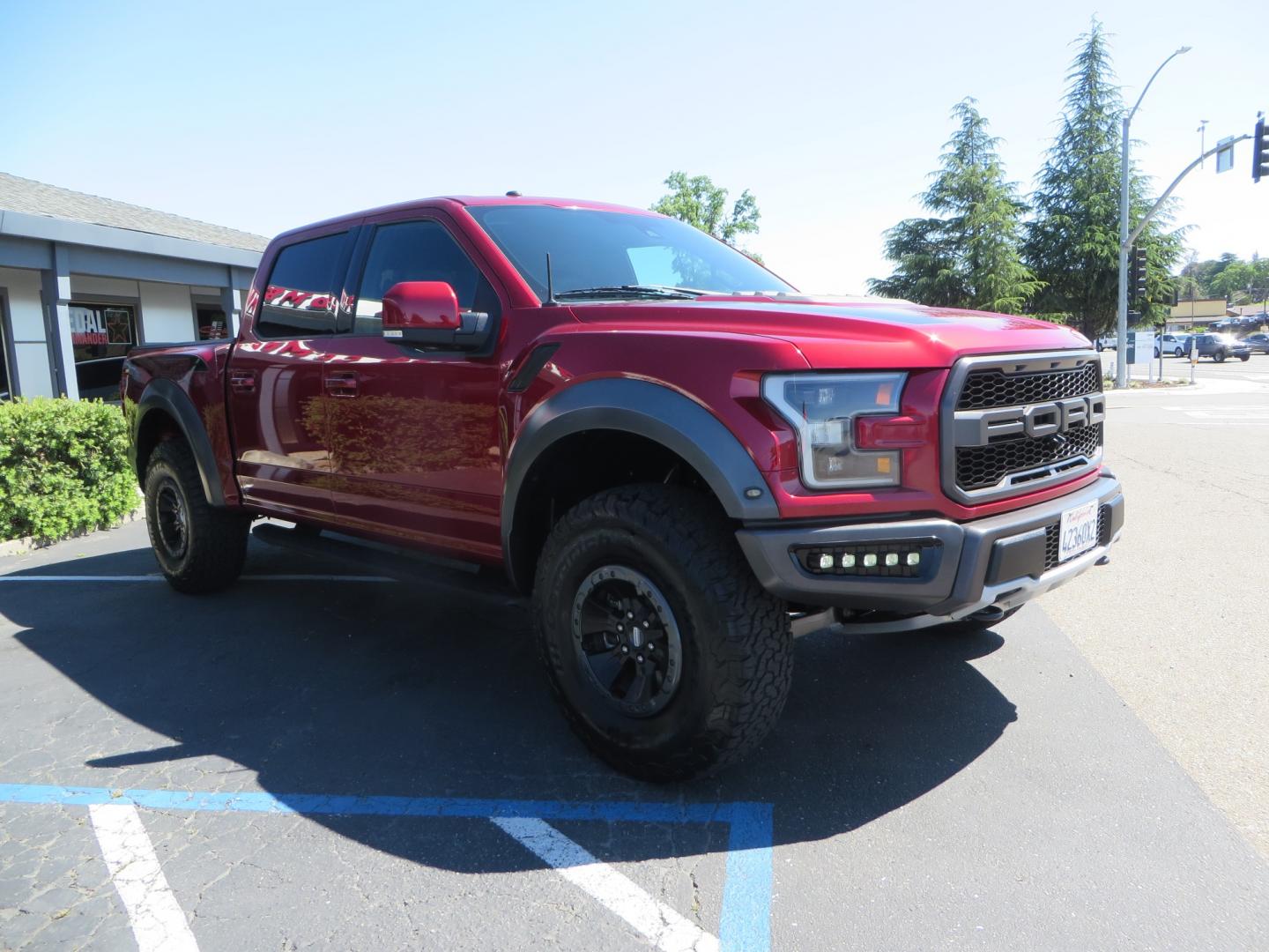 2018 MAROON /BLACK Ford F-150 Raptor SuperCrew 4WD (1FTFW1RG0JF) with an 3.5L engine, automatic transmission, located at 2630 Grass Valley Highway, Auburn, CA, 95603, (530) 508-5100, 38.937893, -121.095482 - Clean Raptor featuring a set of Eibach front springs, 37" BFG KO2 tires, and led fog lights. - Photo#2